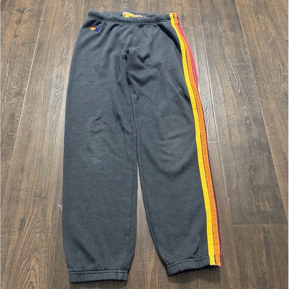 Aviator Nation Sweatpants with Colorful Stripes - Picture 2 of 7